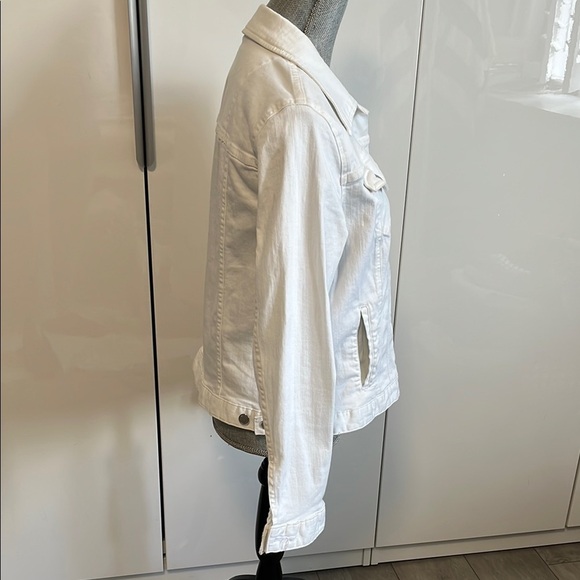 MICHAEL KORS NWOT White Women’s Denim Jean Jacket, Size L - Picture 7 of 8